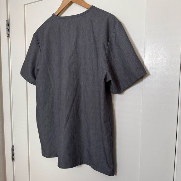 Figs Leon Three-Pocket Scrub Top Mens Sz L Graphite Medical Doctor PO1683 - Picture 5 of 10